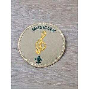 Musician plastic‎ back Youth BSA Position Patch